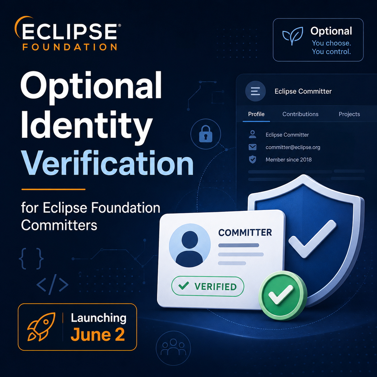 Optional Identity Verification for Eclipse Foundation Committers Launches June 2